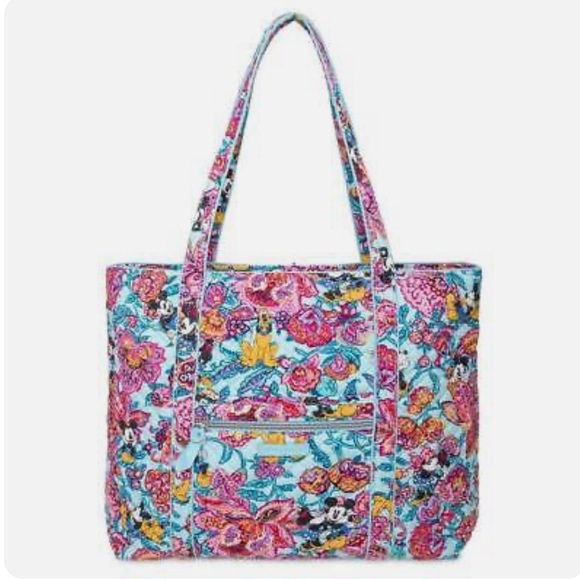 Vera Bradley Handbags - Disney Vera Bradley - Mickey's Colorful Garden Iconic Vera Tote